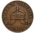 Монета 1 геллер 1910 года J Германская Восточная Африка (Артикул M2-1838)