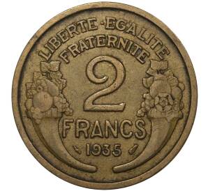2 франка 1935 года Франция