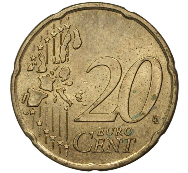 Монета 20 евроцентов 2002 года J Германия (Артикул M2-47053)