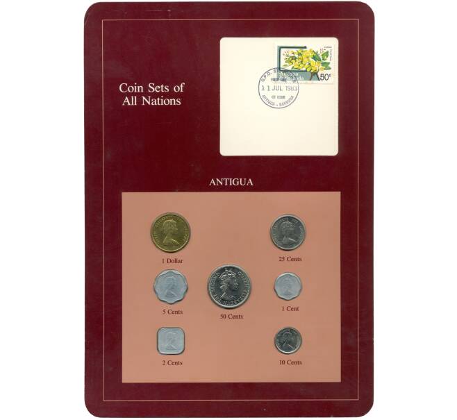 Набор монет 1965-1983 года Восточные Карибы