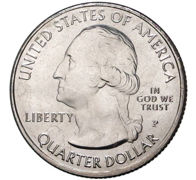 Монета 25 центов (1/4 доллара) 2021 года Р США «Национальные парки — №56 Национальное историческое место Пилоты из Таскиги» (Артикул: M2-48008) — Фото №2