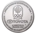 Монета Жетон (медаль) Тойота (Официальный спонсор Олимпийской сборной Канады) 1992 года «XVI Зимние Олимпийские игры 1992 в Альбертвиле» (Артикул H5-0562)