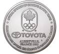 Монета Жетон (медаль) Тойота (Официальный спонсор Олимпийской сборной Канады) 1992 года «XVI Зимние Олимпийские игры 1992 в Альбертвиле» (Артикул H5-0563)