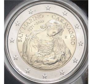 2 евро 2021 года Сан-Марино «450 лет со дня рождения Караваджо» (В оригинальном буклете) — Фото №1