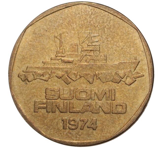 Монета 5 марок 1974 года Финляндия (Артикул K27-1807)