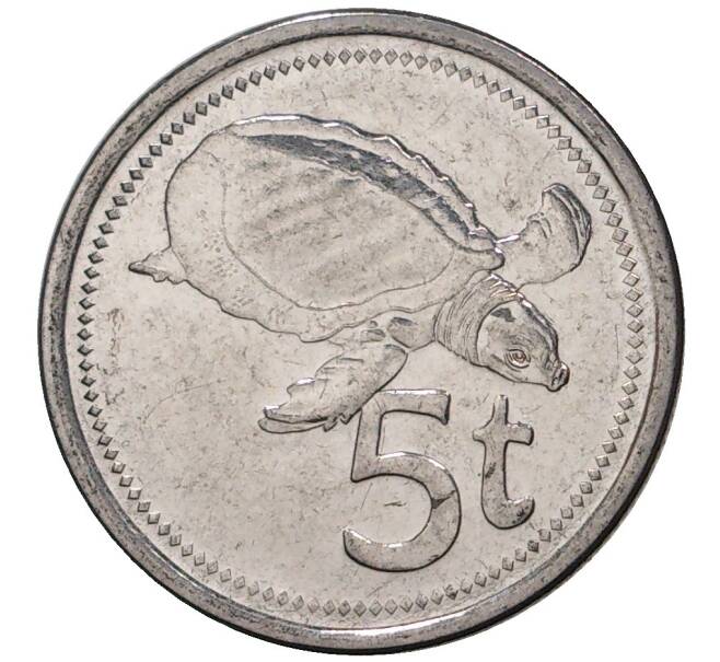 Монета 5 тойя 2005 года Папуа — Новая Гвинея (Артикул K27-2267)