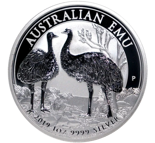 Монета 1 доллар 2019 года Австралия «Австралийские эму» (Артикул M2-48491)