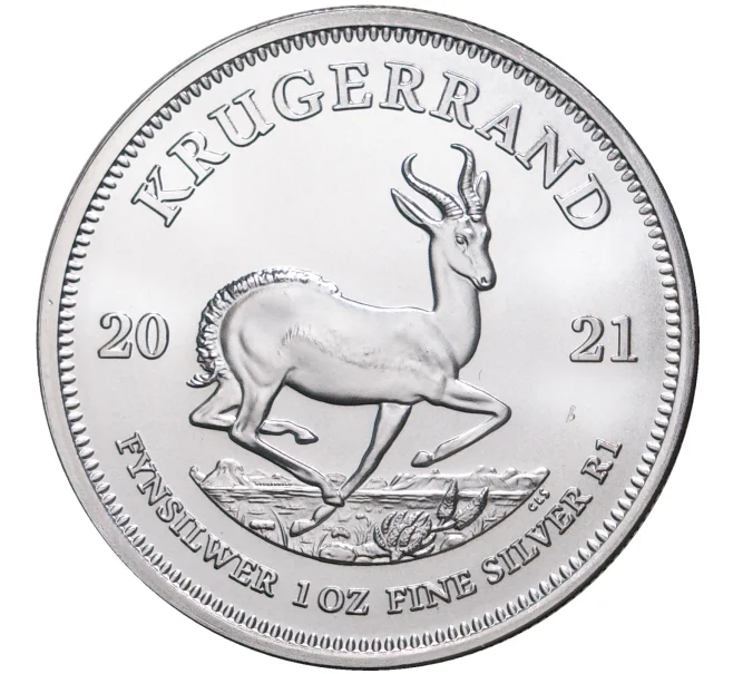 Монета 1 крюгеррэнд 2021 года ЮАР (Артикул M2-48535)