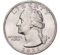 Монета 1/4 доллара (25 центов) 2021 года D США «Джордж Вашингтон — Переправа через реку Делавэр» (Артикул M2-48553)