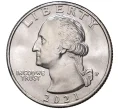 Монета 1/4 доллара (25 центов) 2021 года P США «Джордж Вашингтон — Переправа через реку Делавэр» (Артикул M2-48554)