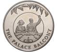 50 пенсов 2002 года Фолклендские острова «50 лет правлению Королевы Елизаветы II — Балкон дворца» (Артикул M2-48560)