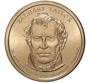 1 доллар 2009 года D США «12-й президент США Закари Тейлор»