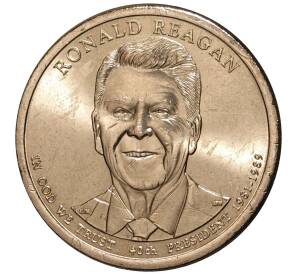 1 доллар 2016 года D США «40-й президент США Рональд Рейган»