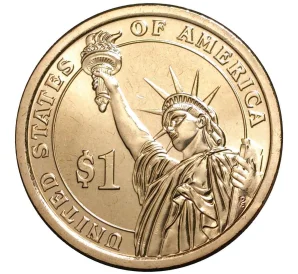 1 доллар 2009 года D США «10-й президент США Джон Тайлер»