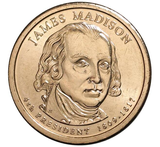 Монета 1 доллар 2007 года D США «4-й президент США Джеймс Мэдисон» (Артикул M2-0986)