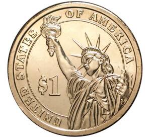 1 доллар 2007 года D США «4-й президент США Джеймс Мэдисон»