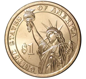 1 доллар 2011 года Р США «19-й президент США Резерфорд Хейс»