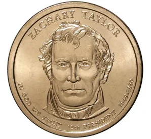 1 доллар 2009 года Р США «12-й президент США Закари Тейлор»