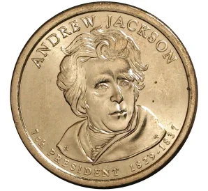 1 доллар 2008 года Р США «7-й президент США Эндрю Джексон»