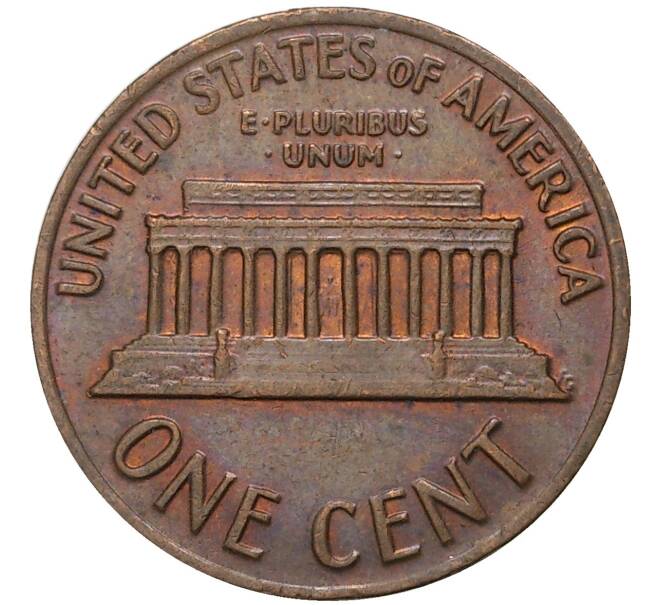 Монета 1 цент 1972 года США (Артикул: M2-4396) — Фото №2