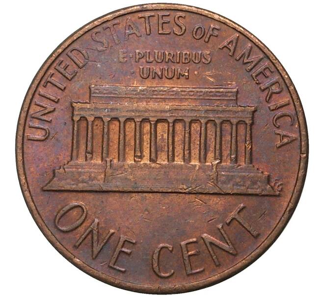 Монета 1 цент 1976 года США (Артикул: M2-4402) — Фото №2