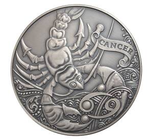 1 рубль 2015 года Знак зодиака Рак — Фото №1