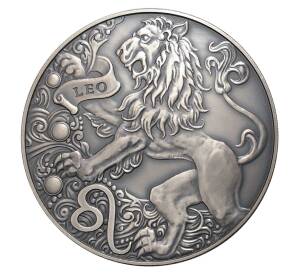 1 рубль 2015 года Знак зодиака Лев — Фото №1