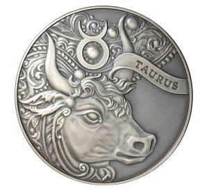 1 рубль 2014 года Знак зодиака Телец — Фото №1