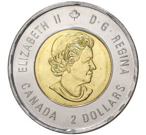 2 доллара 2015 года Канада «200 лет со дня рождения Джона Макдональда»