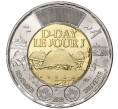Монета 2 доллара 2019 года Канада «75 лет высадке союзников в Нормандии» (Артикул M2-32238)