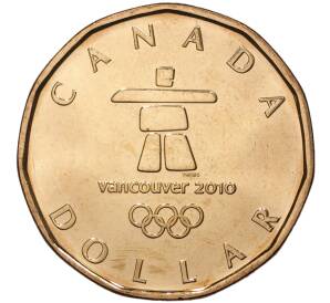 1 доллар 2010 года Канада «XXI зимние Олимпийские Игры в Ванкувере»