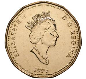 1 доллар 1995 года Канада «Памятник миротворческим силам» — Фото №2