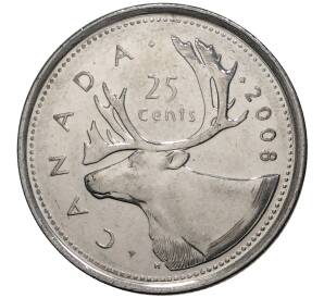 25 центов 2008 года Канада — Фото №1
