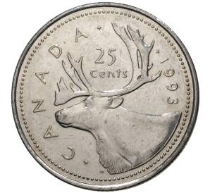25 центов 1993 года Канада — Фото №1