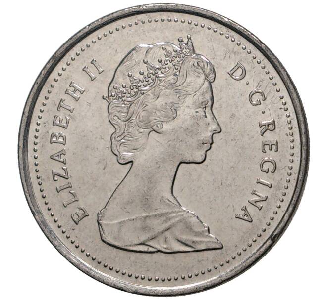 Монета 25 центов 1989 года Канада (Артикул M2-32570)