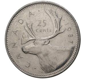 25 центов 1987 года Канада — Фото №1