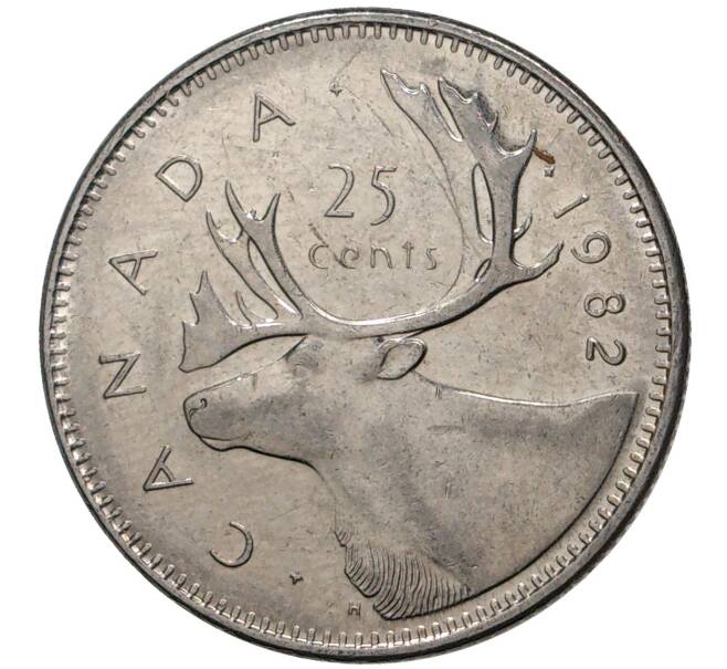Монета 25 центов 1982 года Канада (Артикул M2-35266)
