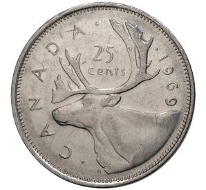 25 центов 1969 года Канада — Фото №1