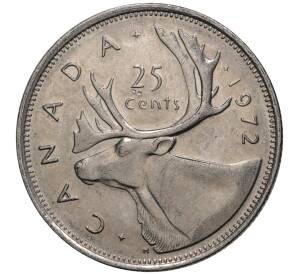 25 центов 1972 года Канада — Фото №1