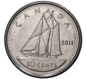10 центов 2011 года Канада — Фото №1