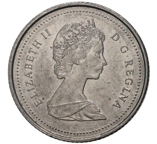 Монета 10 центов 1985 года Канада (Артикул M2-33120)