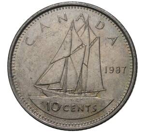 10 центов 1987 года Канада — Фото №1
