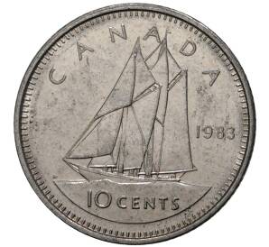 10 центов 1983 года Канада