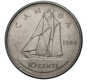 10 центов 1989 года Канада