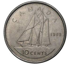 10 центов 1988 года Канада