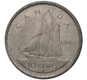 10 центов 1969 года Канада — Фото №1