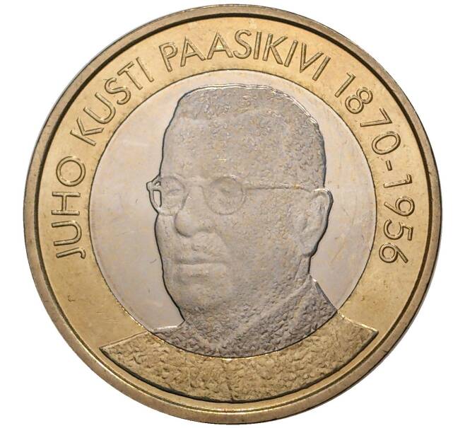 5 евро 2017 года Финляндия «Президенты Финляндии — Юхо Кусти Паасикиви» (Артикул M2-48766)