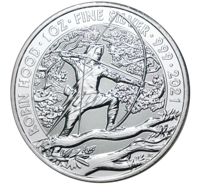 Монета 2 фунта 2021 года Великобритания «Робин Гуд» (Артикул M2-48828)