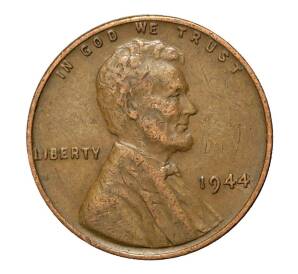 1 цент 1944 года США — Фото №1