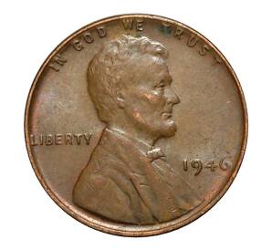 1 цент 1946 года США — Фото №1
